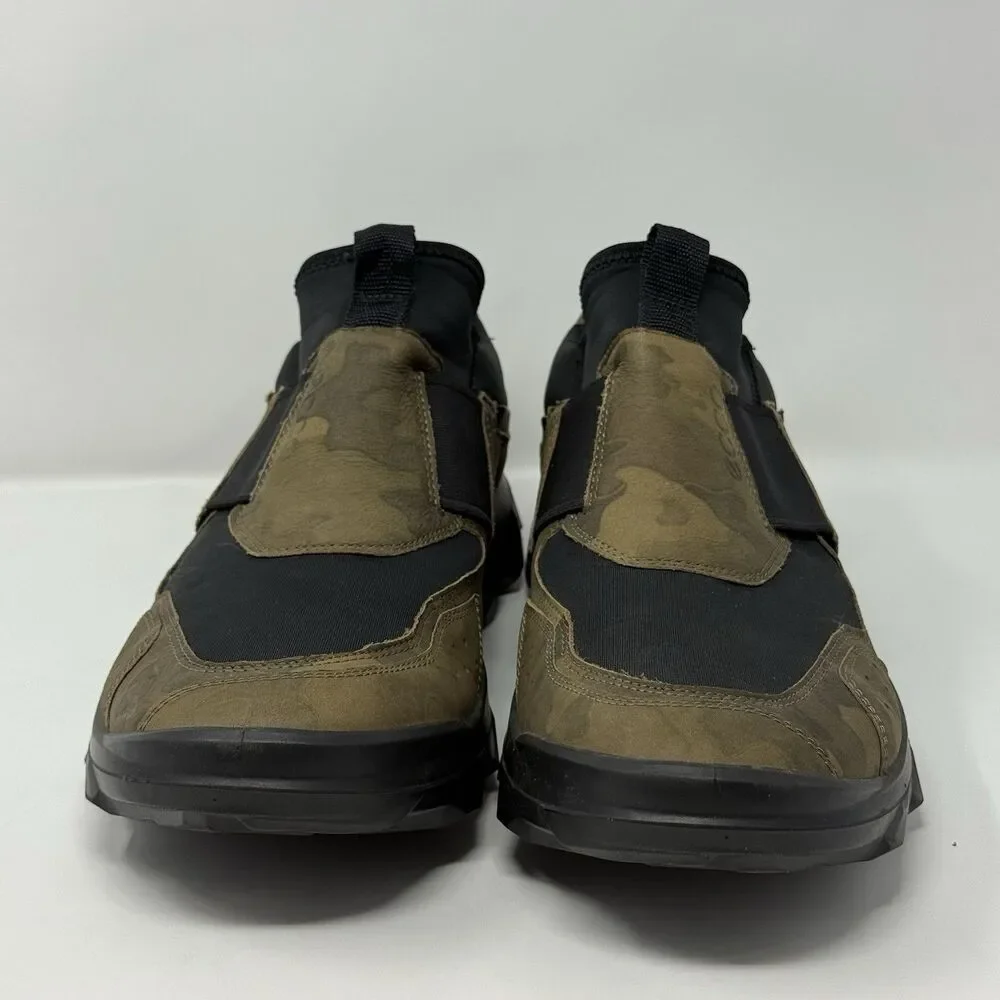 ECCO MX Slip On Sneakers Brown Black Camouflage Outdoor Shoes Mens 44 US 10-10.5